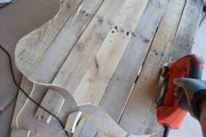 pallet wood photo cut out