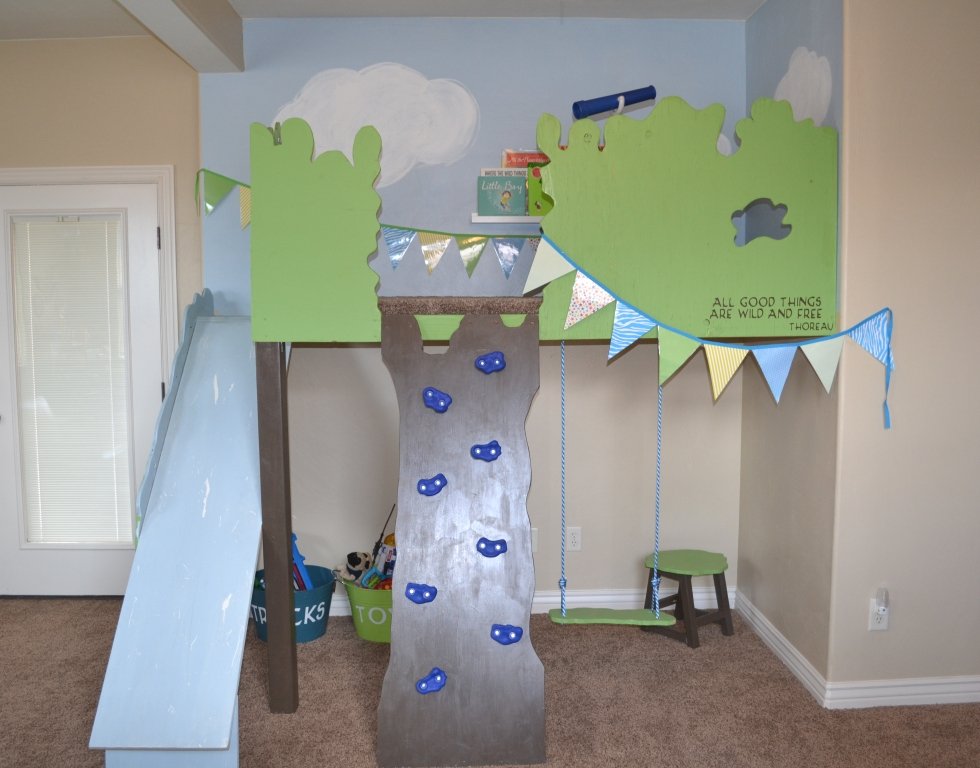 indoor tree house finished front