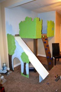 how to build a slide installed