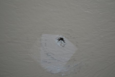 how to fix a broken toilet paper holder hole in the wall
