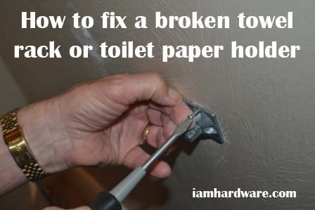 diy how to fix a broken toilet paper holder