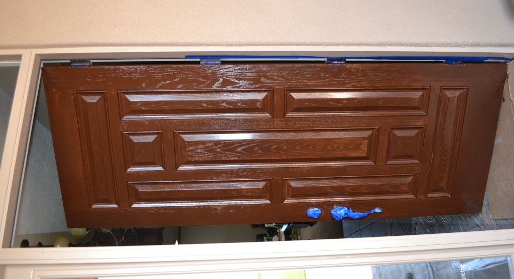 how to paint your front door and like it first coat
