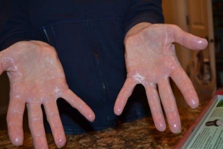 secrets to homemade whole wheat bread, butter the hands