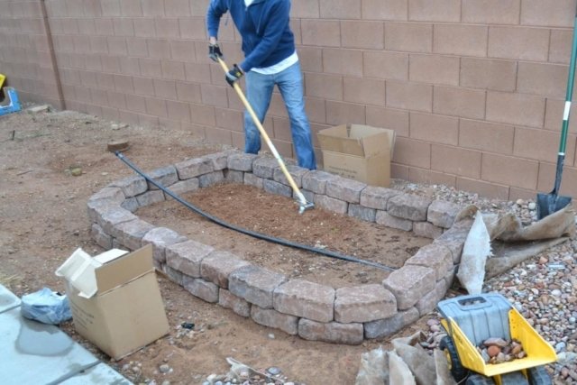 Cement Brick Garden Box