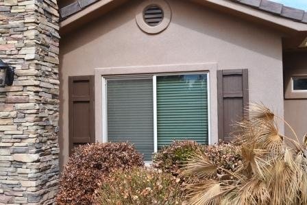 DIY rustic window shutters