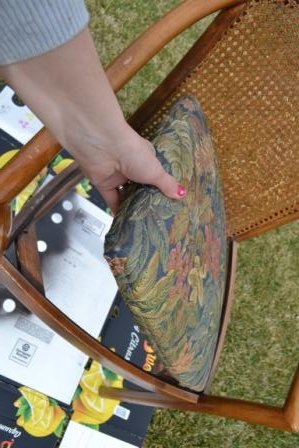redo a chair in under an hour seat cushion