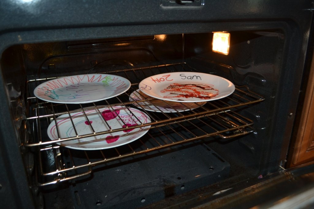 Mother's Day plate oven