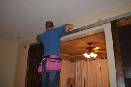 hubby helping, my sweet belt
