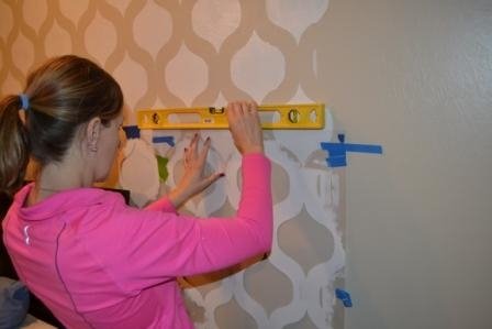 diy paint stencil wall