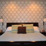 Stencil Accent Wall, Complete!