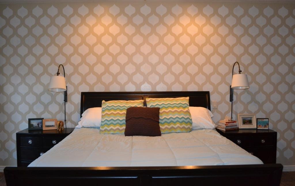 how to stencil a wall