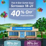 Sherwin-Williams 40% off, Happy Day!