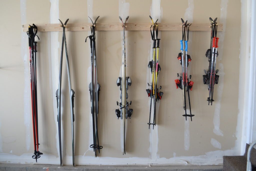 DIY Ski Storage Racks