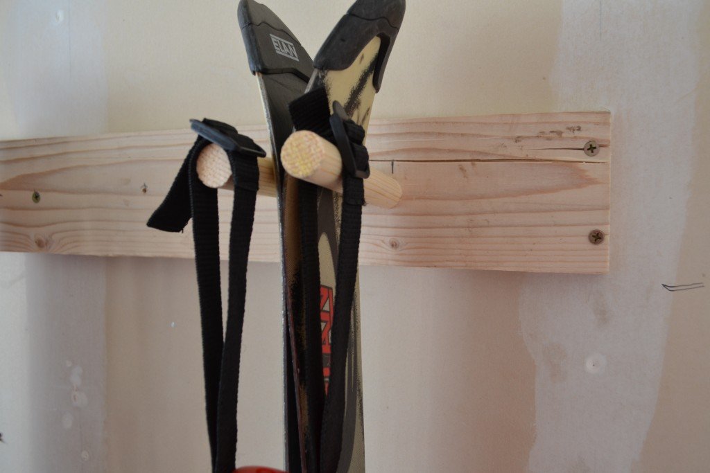 DIY Ski Storage Racks