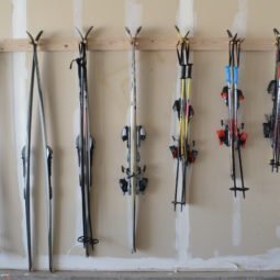 DIY Ski Storage Racks