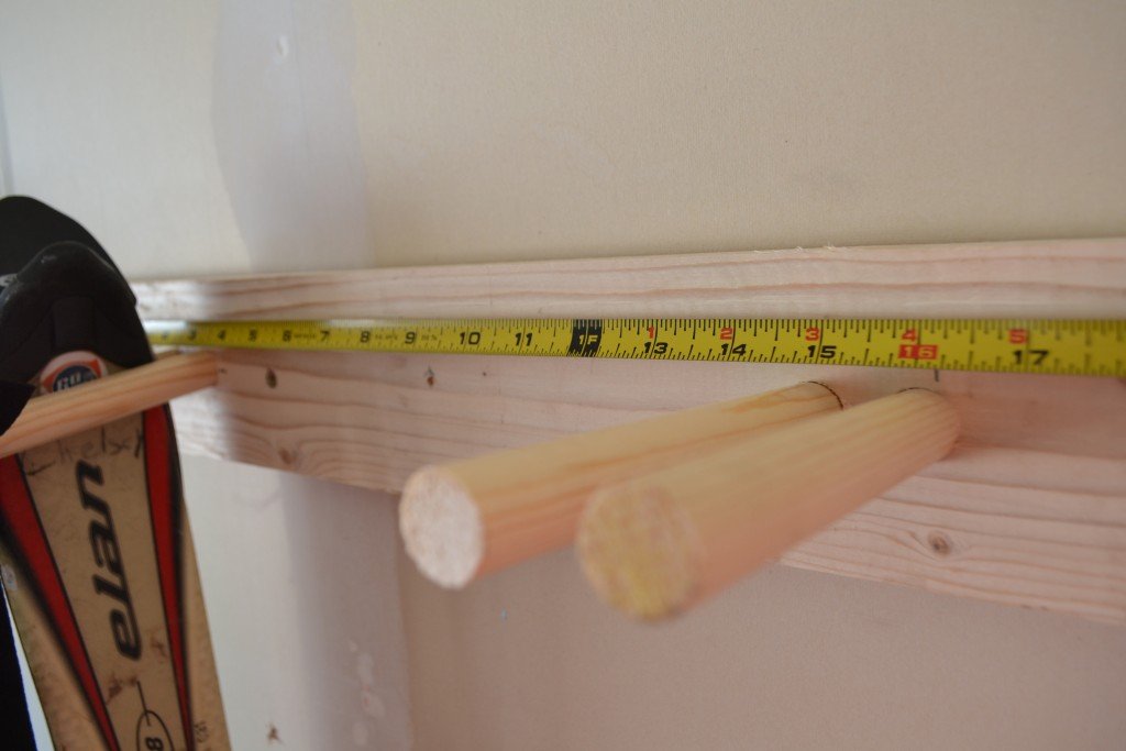 DIY Ski Storage Racks
