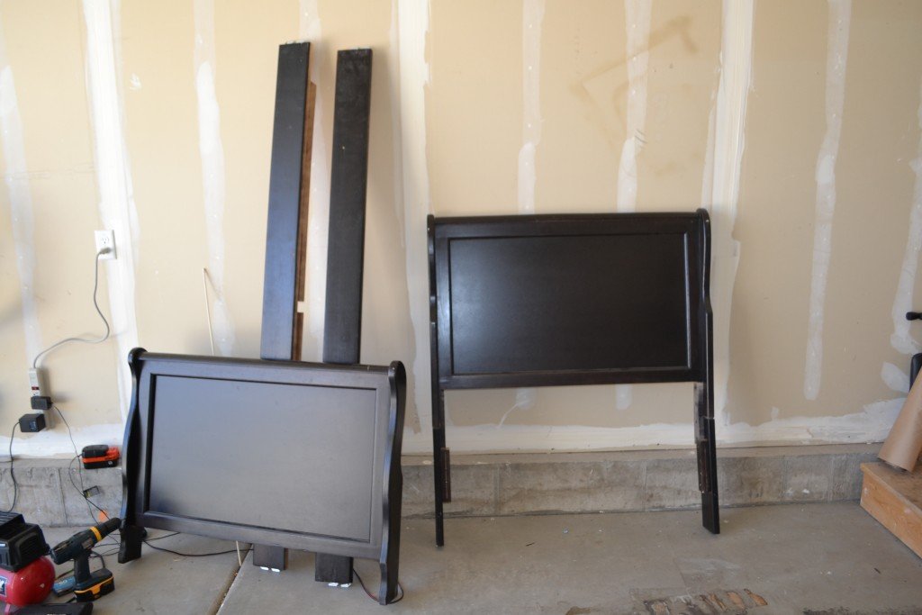 Refinish furniture bed before