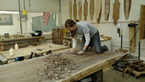 Live Edge Black Walnut planing 3