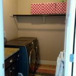 Laundry Room Renovation, Taking down a shelf, adding upper cabinets
