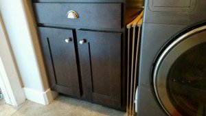 laundry room renovation one sad cabinet
