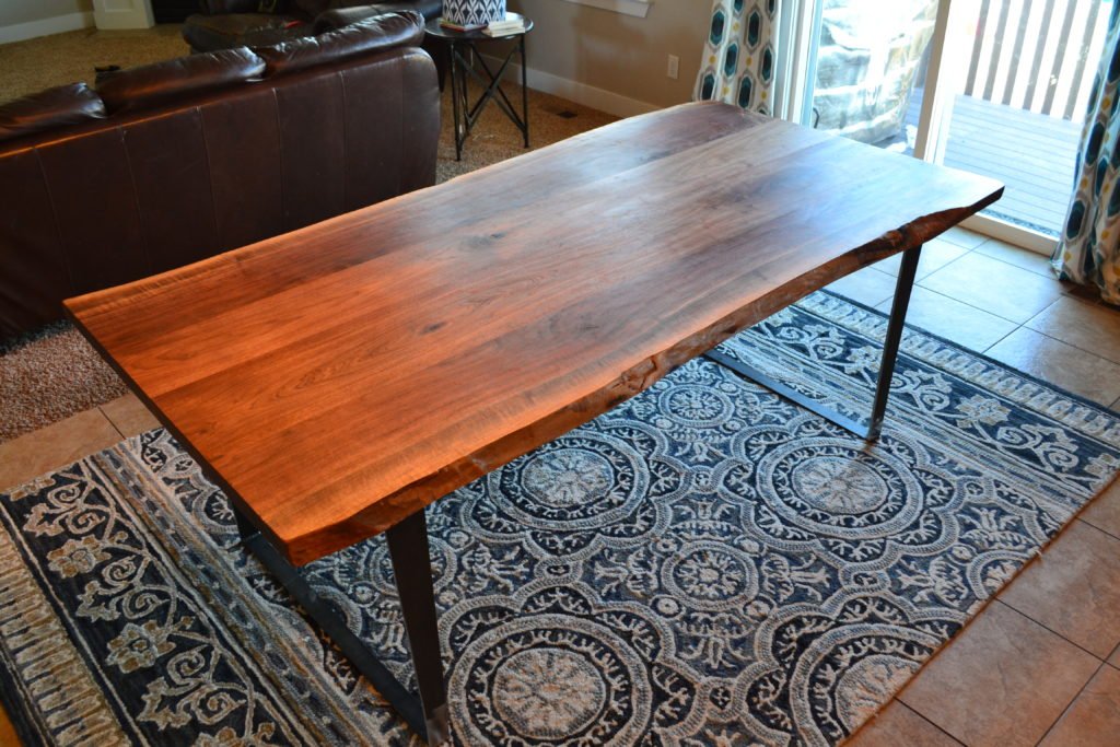 Live Edge Table Finished