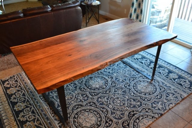 Black Walnut Live Edge Dining Table