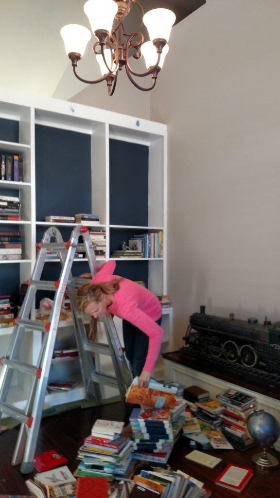 home library built in shelves 4