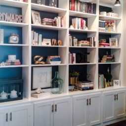 Home Library Built-in Bookshelf