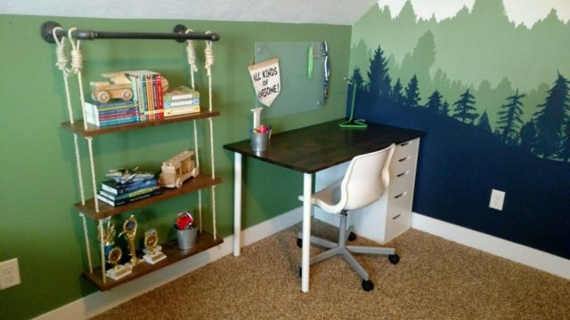 hanging bookshelf