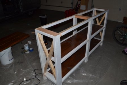 Ana white console table