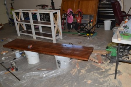 Ana white console table