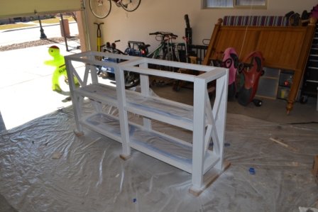 Ana white console table