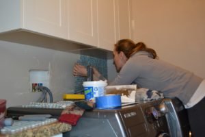 Penny Tile Laundry Room Remodel